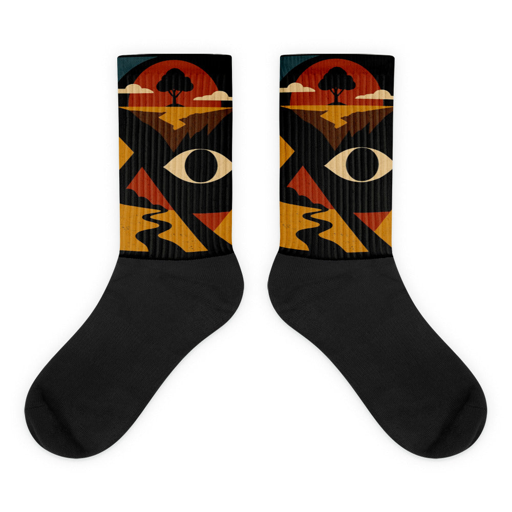 Socks, Surreal Geometric Dreamscape